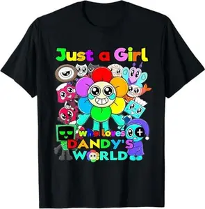 Just a Girl Who Loves Dandy's World Costume For Girls Women T-Shirt