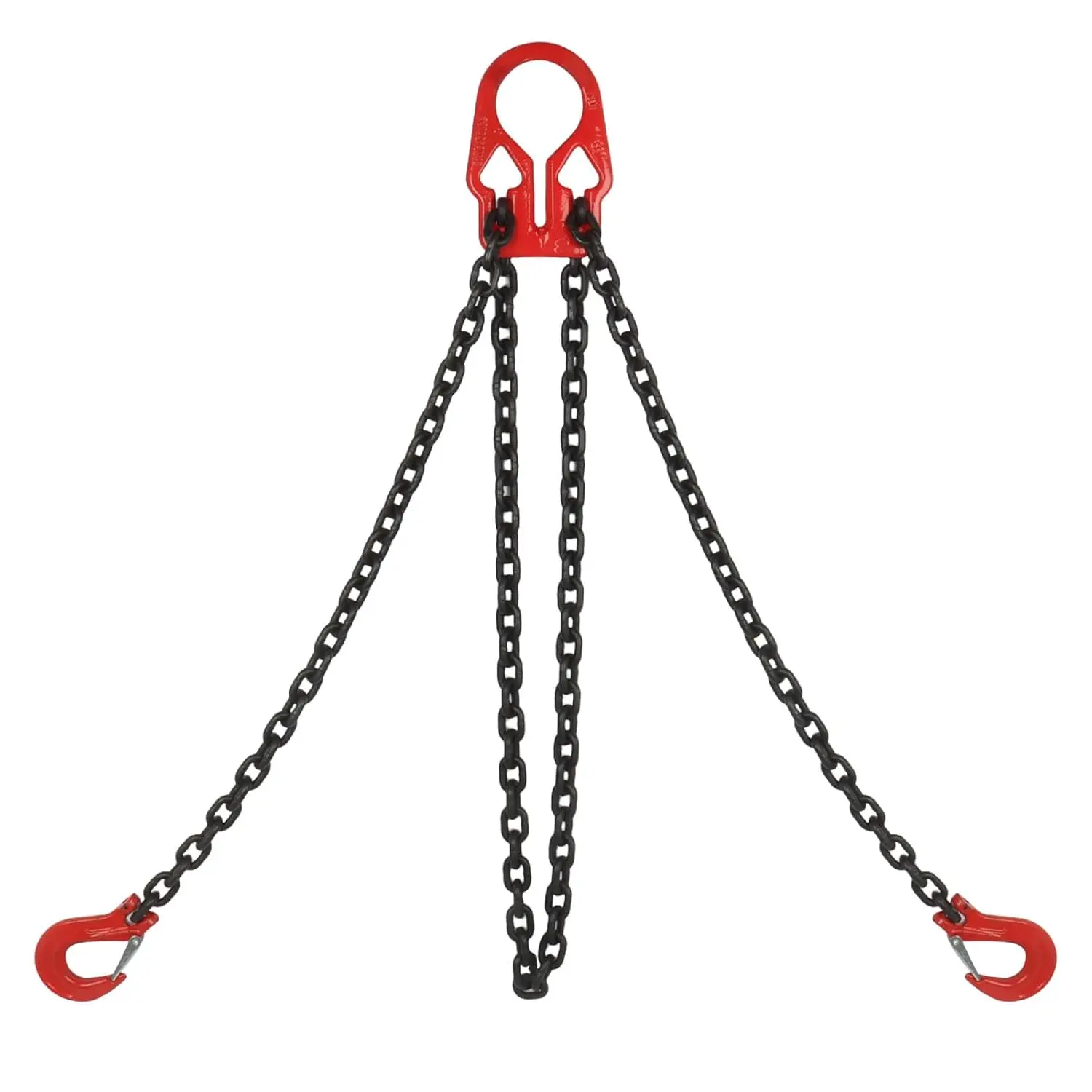 5/16 Inch x 10 Ft Lifting Chains with Adjuster Hooks, Chain Slings for   Chain Maximum Load 7000lbs, Heavy Duty Industrial Grab Chain Hook for Cranes,  Towing