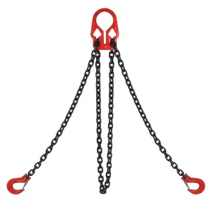 5/16 Inch x 10 Ft Lifting Chains with Adjuster Hooks, Chain Slings for Dual  Chain Maximum Load 7000lbs, Heavy Duty Industrial Grab Chain Hook for Cranes,  Towing