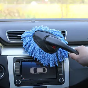 Effortlessly Clean Your Car Interior with our Nanofiber Small Duster Wipe and Mini Bristle Brush - Perfect for Quick and Easy Dust Removal!
