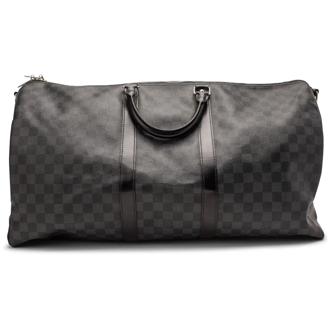 991167 Louis Vuitton Keepall Bandouliere Damier Graphite 55 Black/Gray