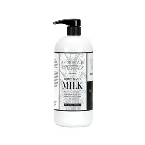 Archipelago Botanicals Milk Body Wash - 33oz, Gentle Foaming Cleanser with Coconut & Rice, Hydrating & Exfoliating Formula for Dry Skin