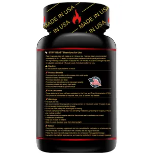STIFF BEAST Nutritional Energy Supplement with 13Premium Herbal Extracts
