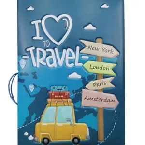 1 Piece 3D Creative Passport Cover Passport Case Passport Holder Passport Wallet Card Holder Lightweight Fashion Travel Accessories For Flight for Women or Men For Student Passport Bag Passport Pouch for Back to School for Men and Women Travel Essentials