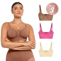 Light Beige & Bright Pink & Light Coffee