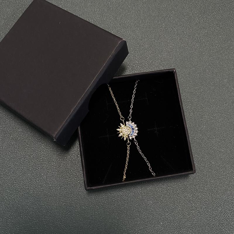 New Packing Sun and Moon Matching Couple Bracelets Set, Stackable His & Hers Friendship Jewelry in Gold and Blue for Women & Men New Packing Sun and Moon Matching Couple Bracelets Set, Stackable His & Hers Friendship Jewelry in Gold and Blue for Women & Men