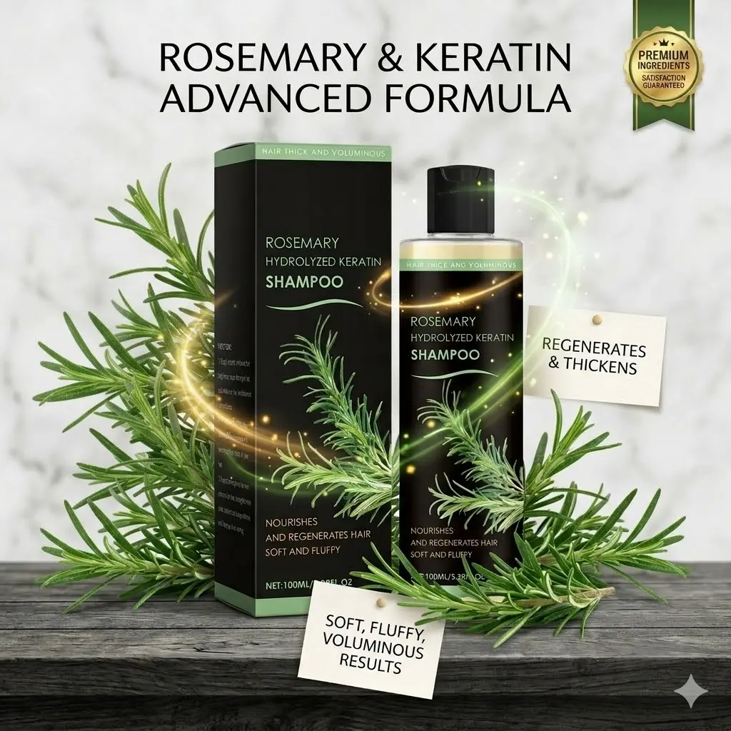 Rosemary Shampoo for Scalp Moisturizing and Hair Nourishment, Smoothing Daily Haircare Cleanser for Unisex, 100g, Moisturizer, Hydrate, Smoothing & Straightening