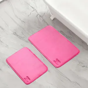 Juicy Couture Quilted Memory Foam Bath Mat 2-Piece Set