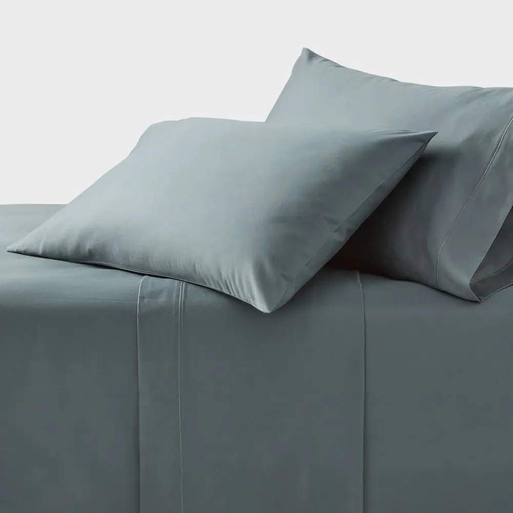 Threshold 4pc High Thread 800 Count Smooth Weave Hotel Collection Sheet Set - Hotel Use, Single Baratta Slate Blue, Home Bedding Linens