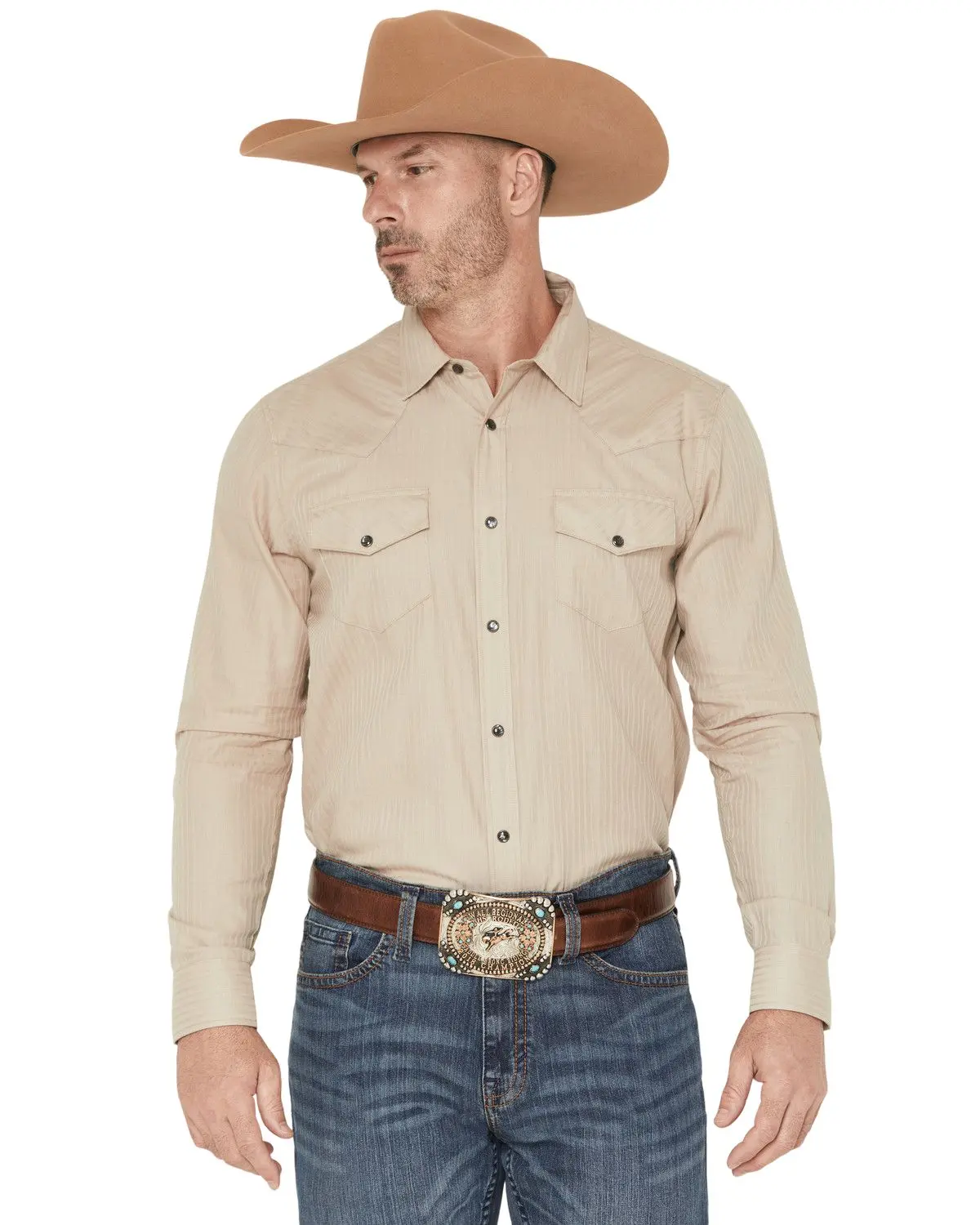 Gibson Trading Co Men's Men'S Southside Tonal Satin Striped Long Sleeve - Gmfa22w40-Tup