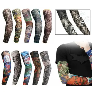 Cooling Arm Sleeves Arts Fake Sleeves Body Art Stocking Protector Cover for Summer Motocycle, Sports, Hiking, Outdoor, Cycling, 10pcs/set Tattoo Unique Sleeves