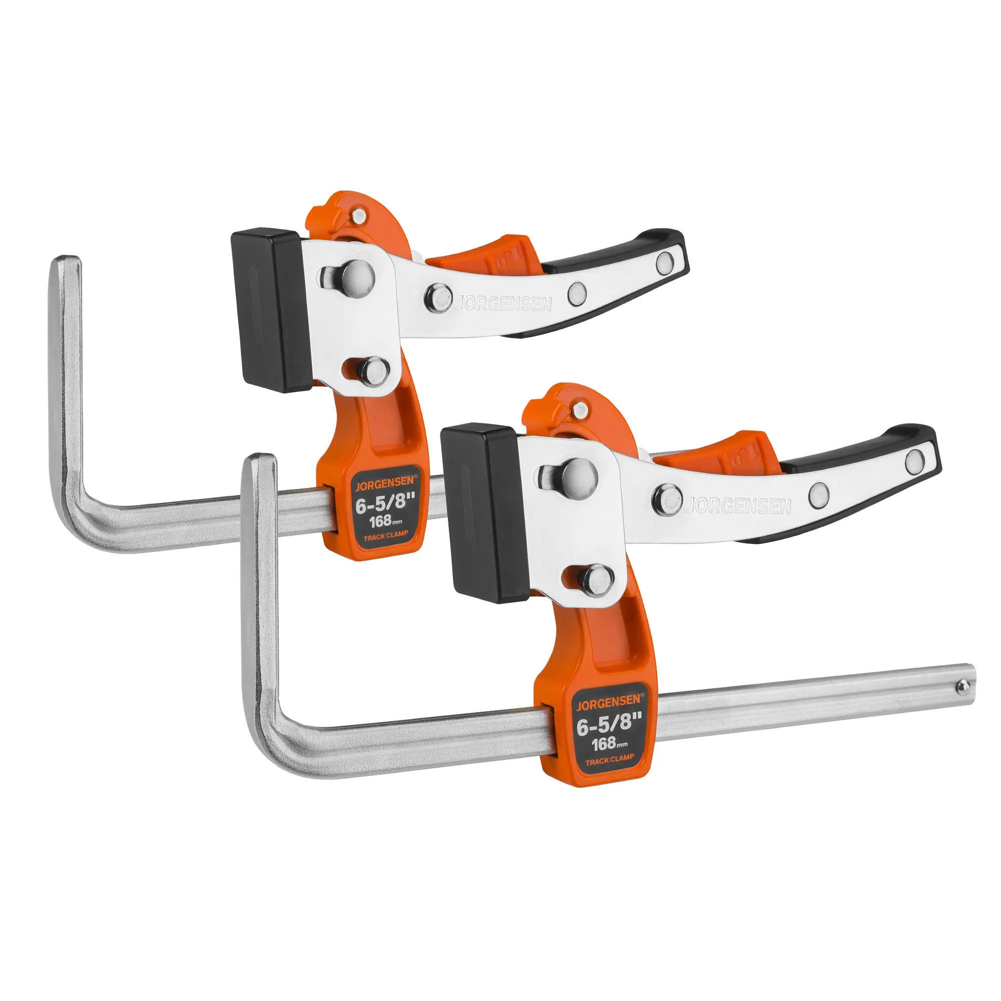#summersale Jorgensen 6-5/8" Ratcheting Table Clamp, Quick Release Track Saw Clamp, Guide Rail Clamps for MFT Table and Guide Rail System, 2-7/8" Throat Depth, 400lbs Load Limit