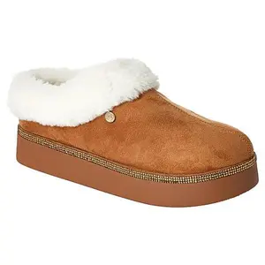 Joy Mangano Joy Glamorous Cozy Slippers w/Orthotic Insole Best Gift Ever!
