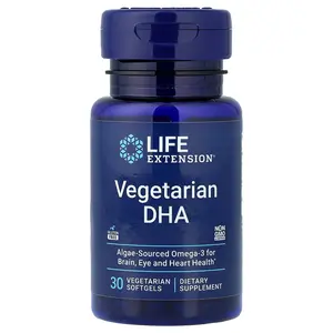 Life Extension Vegetarian DHA, 30 Vegetarian Softgels (200 mg per Softgel)