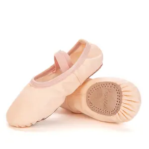 RoseMoli Women's Canvas Ballet Shoes,Professional Ballet Practice Shoes,Ballet Training Shoes For Kids&Adults