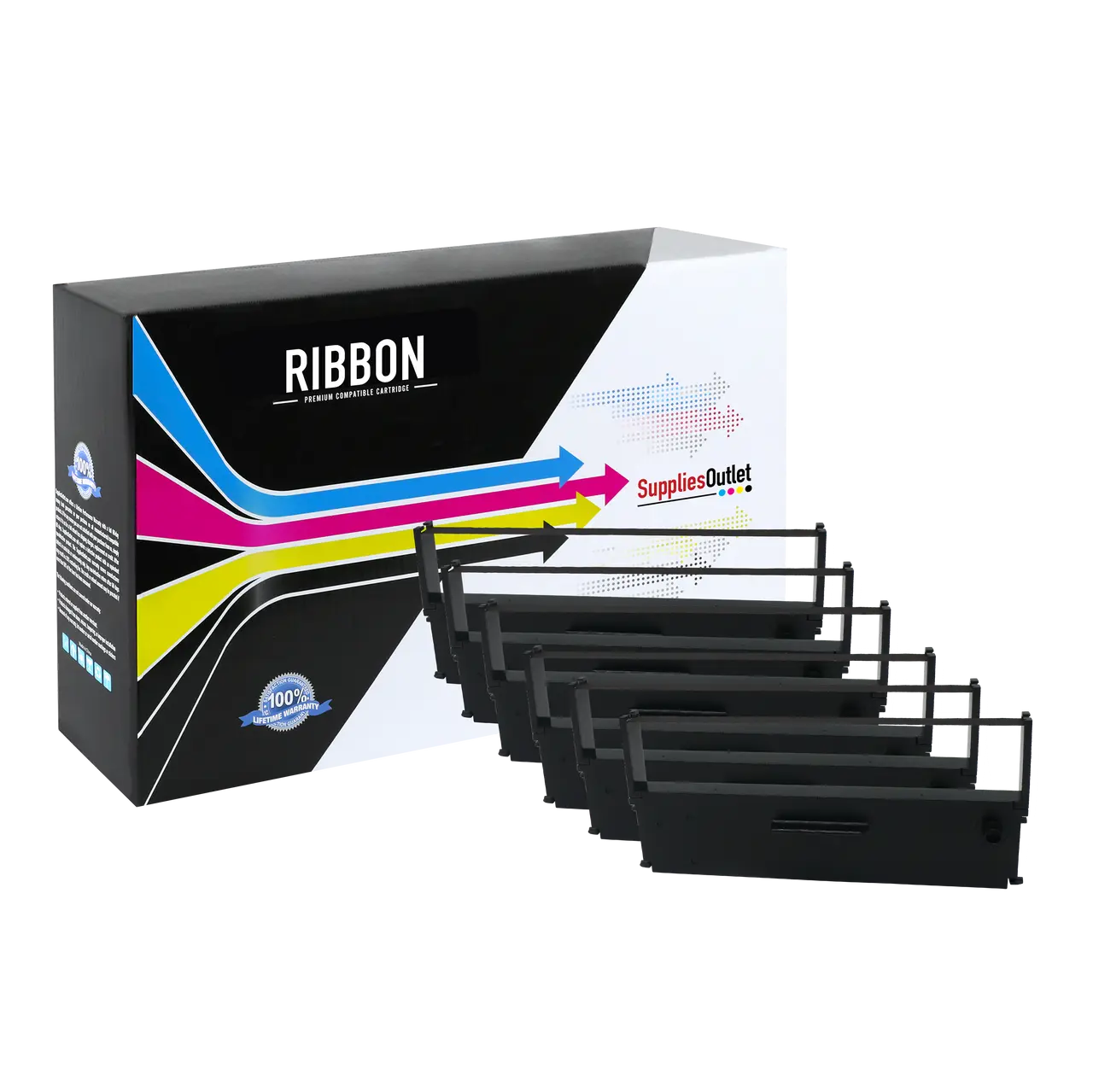 Compatible Epson ERC-31P Printer Ribbon (Purple, 6 Pack) by SuppliesOutlet