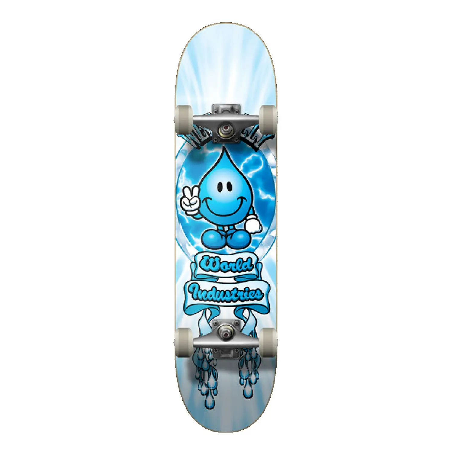 World Industries Skateboard Complete Wet Willy Icon Soft Top Multi 7.25" x 29.2"
