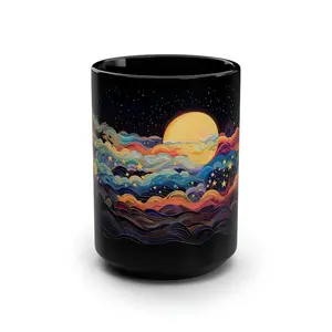 [Sale off up to 50%] Beautiful Starry Night Sky Mug Constellation Coffee Mug Glossy 11oz 15oz Ceramic Tea Cup Celestial Coffee Cup Cosmic Drinkware Night Sky Tea Cup