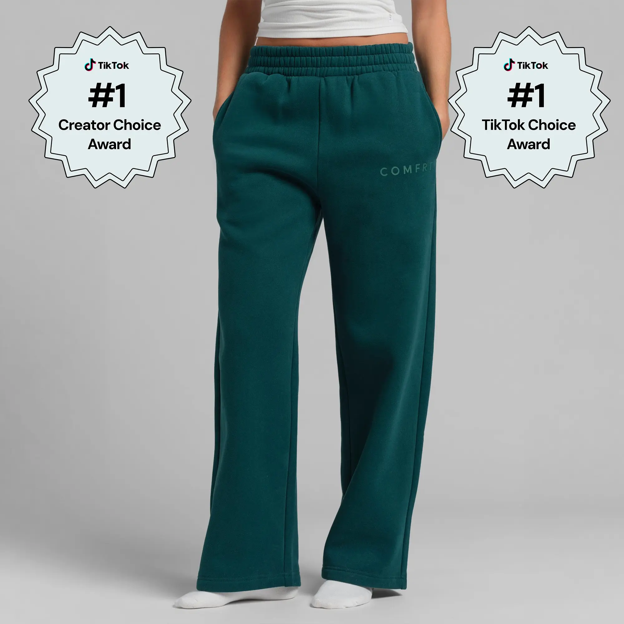 Comfrt | Tranquil Straightleg Sweatpants | CloudTouch Fleece Sweats With Oversized Pockets & Elastic Waist Comfrt | Tranquil Straightleg Sweatpants | CloudTouch Fleece Sweats With Oversized Pockets & Elastic Waist
