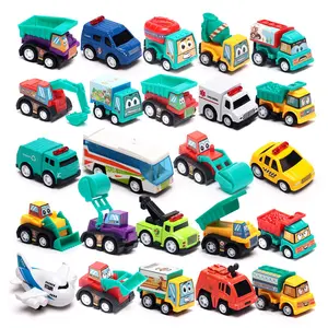 Toy Car, Engineering Alloy Plastic Vehicle, Educational Inertia Car Model, Parent-Child Interactive Game, Perfect Gift for Boys & Girls 3+