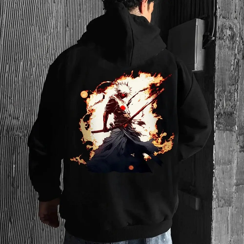 Anime Characters Ichigo Unisex Oversized Print Hoodie Anime Characters Ichigo Unisex Oversized Print Hoodie