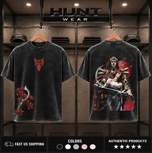 Red Rising- The Reaper of Mars Oversize Lightweight Cotton Washed TShirt, Rise for Mars Design Clothes, Dystopian Sci-Fi Fan Apparel, red rising merch
