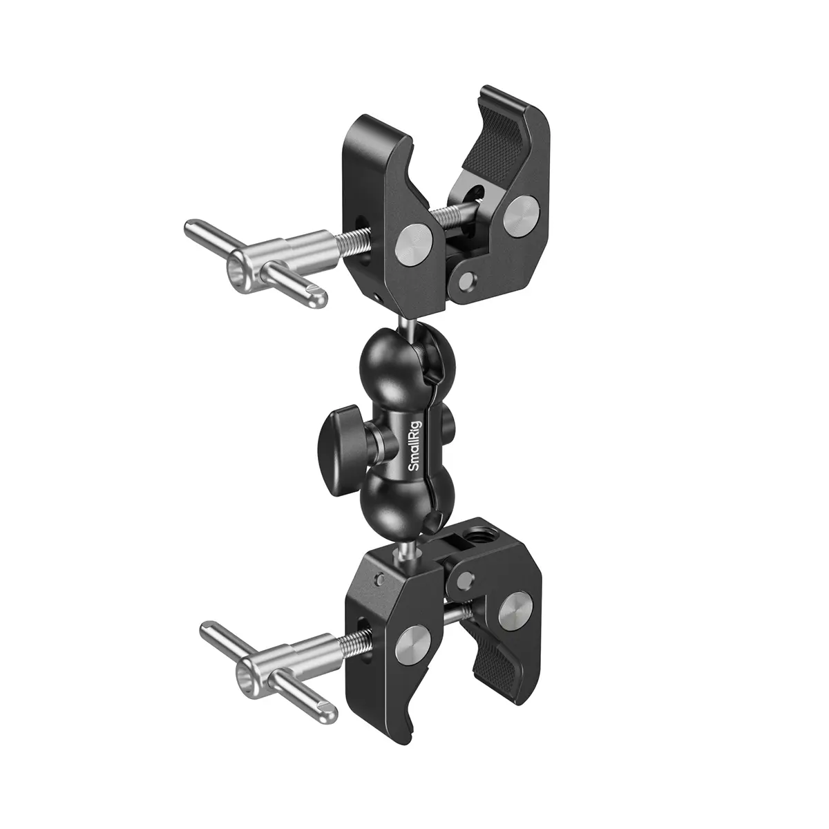 SmallRig Double Head Crab-Shaped Camera Clamp, Aluminium Camera Accessories with Rubber Grip for Tripod Mounting, Selfie