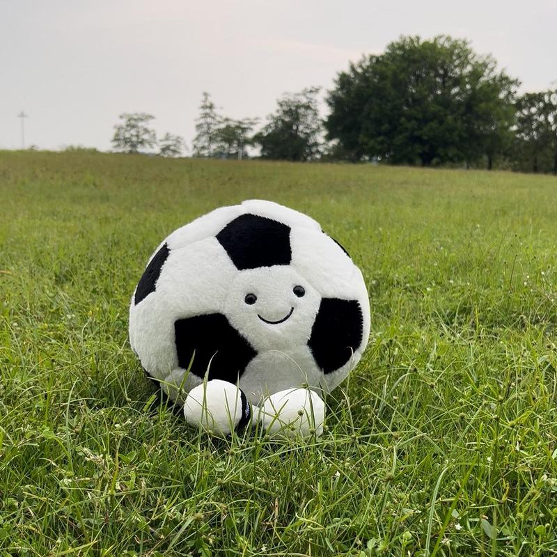 11" Cute Football Plush Toys Soft Stuffed Sport Throw Pillow Plush Ball Gift for Kids Birthday and Christmas Decoration (Footless - Basketball) Durable Fluffy