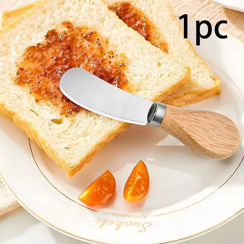 Modern Stainless Steel Butter Knife, Reusable Food Grade Spreader for Toast and Jams, Rust Resistant Kitchen Utensil, Spreads