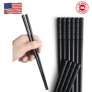 5 Pairs Chopsticks, Safe Non-Slip Reusable Chopsticks