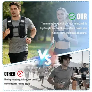Running Hydration Backpack Lightweight Outdoor Hiking Vest Bag, Running Phone Case Backpack, Cycling & Walking Water Bottle Holder, Sport Storage Pouch Father's Day Gifts, Birthday Gifts, Outdoor Activity Gear Storage Bag
