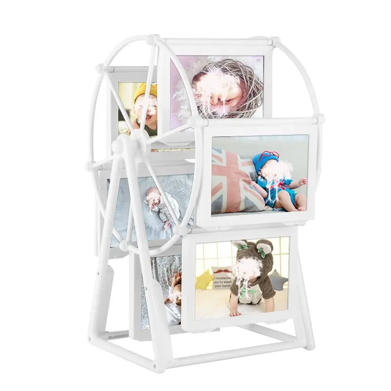Rotating Ferris Wheel Photo Frame Desktop Wall Decor Creative 360 Degree Rotation For Living Room Bedroom Office Valentine'S Day Birthday Christmas Gift Home Decoration