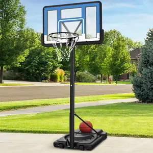 Best Choice Products Adjustable Regulation-Size Basketball Hoop, Portable Sport System w/ Fillable Base, Wheels