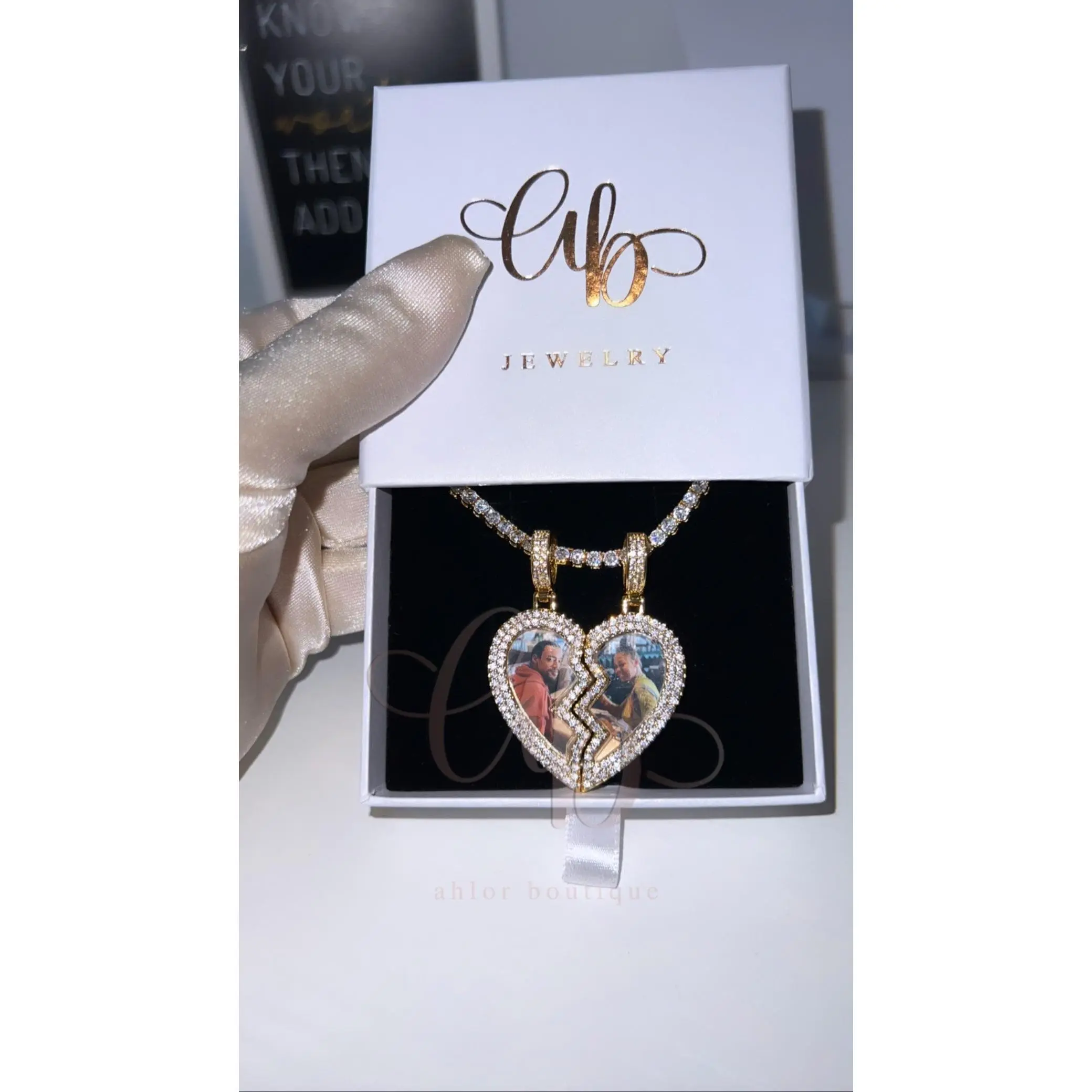 Broken Heart Photo Pendant