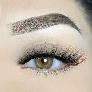 Fuego Single Pair Reusable Lashes - Red Colored Lash, Premium Silk Lashes Fuego Single Pair Reusable Lashes - Red Colored Lash, Premium Silk Lashes