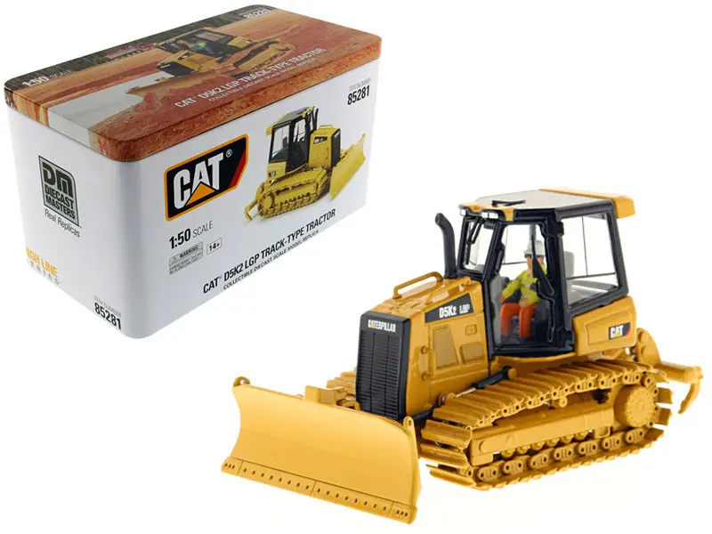 CAT Caterpillar D5K2 LGP Track Type Tractor Dozer with Ripper and Operator "High Line" Series 1/50 by Diecast Masters