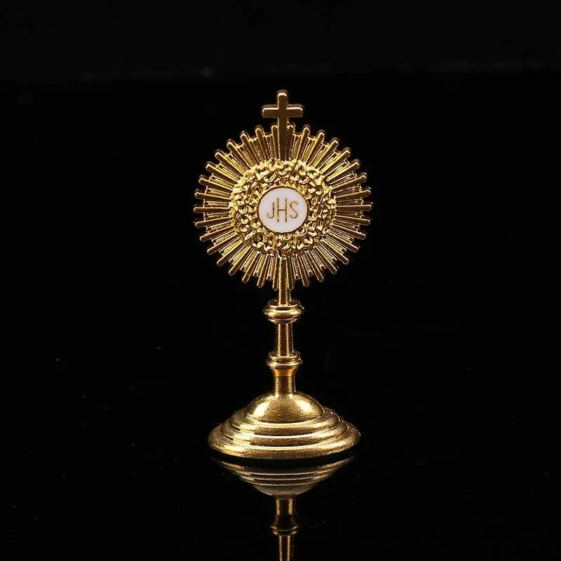 Blessed Sacrament Mini Monstrance - Table Decoration Statue - 60mm * 30mm by Charlie the Catholic
