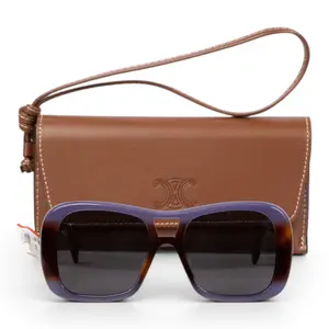 Pre-owned N26031776 Celine Sunglasses Black Acetate