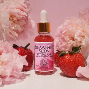 Strawberry Moon Ritual Oil for Abundance, Longevity, & Renewal