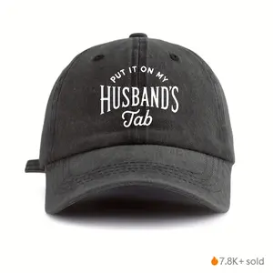[Baseball Cap for Women & Men] Adjustable Snapback Baseball Cap - Soft, Lightweight & Breathable for Women & Men - "PUT IT ON MY HUSBAND'S TABLE" Print - Perfect for Outdoor, Casual, Parties, Gifts