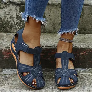 Women's Low-Cut Sandals Fashion Closed-Toe Sandals Summer Non-Slip Comfortable Sandals Footwear Walking Shoes Girl Weight