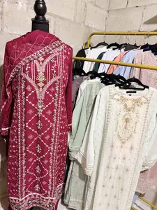 Agha Noor Chiffon Embroidered Suit