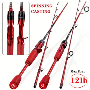 1.8M Sougayilang Carbon Fiber Spinning & Casting Fishing Rod - Ultra-Lightweight, Sensitive, and Durable for Bass, Pike, Carp, Freshwater, and Saltwater Fishing - Perfect for Baitcasting and Tackle Enthusiasts