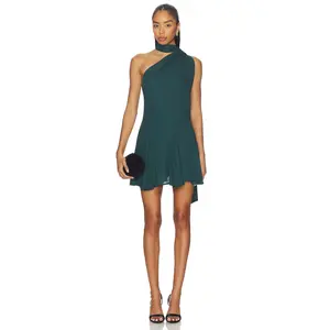 Baobab Ari Mini Dress in Forest Green