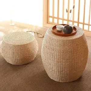 Straw Pier Changing Shoe Stool also extra seating