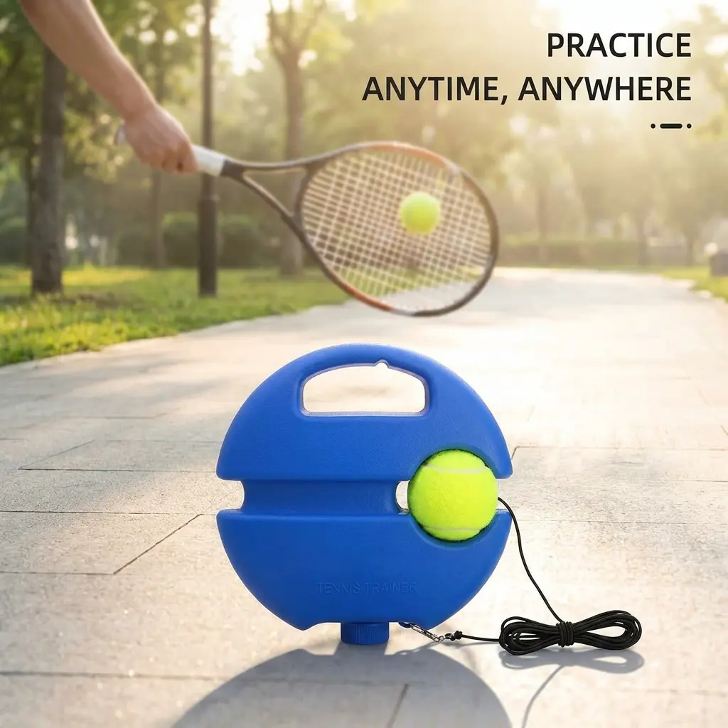 Tennis Trainer for Solo Practice, Portable and Compact Polypropylene Rebounder for Enhanced Swing Training Sessions, Rebounds, Training Aid, Functional, Unisex