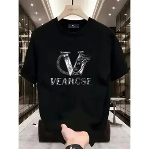 2026 new men's stylish pure cotton round-neck casual printed T-shirt, suitable for both men and women   good graphic tees Menswear Soft Breathable Knitted