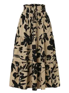 Layered Floral Skirt, Perfect Summer Dress, Elegant Layered Design, Ideal for Warm Weather, Stylish and Comfortable