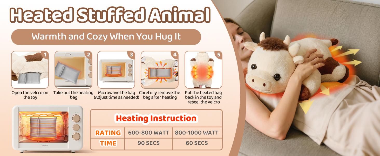 2026 Mewaii 5 lbs Weighted Stuffed Animals with Microwavable Heating Pad - Adjustable, Heatable & Coolable, Cuddle Buddy, Gifts for Adults & Kids (Cow, Highland Cow,Black Cat) 2026 Mewaii 5 lbs Weighted Stuffed Animals with Microwavable Heating Pad - Adjustable, Heatable & Coolable, Cuddle Buddy, Gifts for Adults & Kids (Cow, Highland Cow,Black Cat)