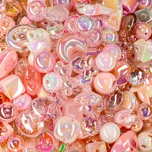 [Pink] Assorted Beads Mix for DIY (free pendants/Focal for a limited time)